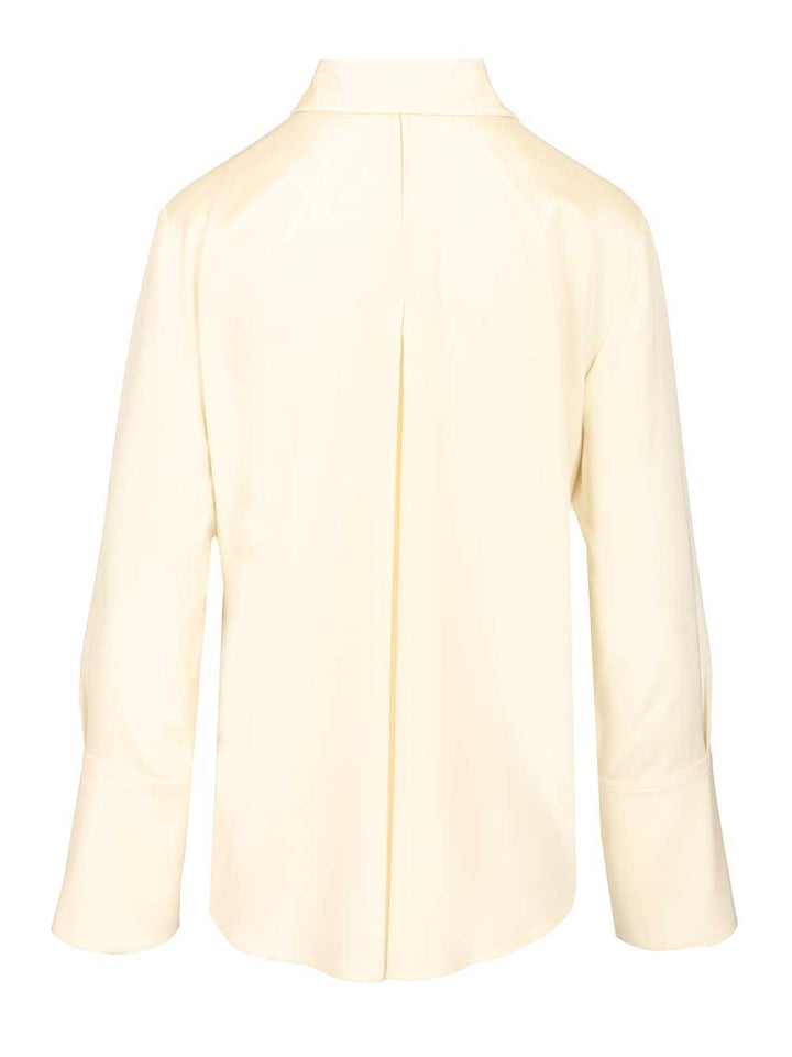 Max Mara Voliera Oversize Shirt Silk Cady Shirts - White | dc372f5fb0428695f301ba184aa8abd319f8f204