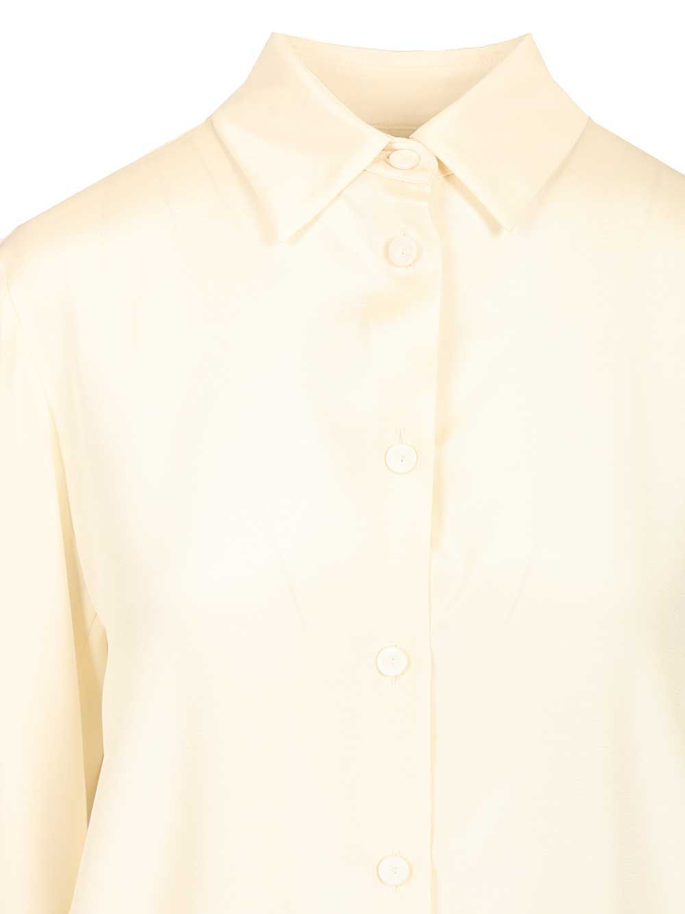 Max Mara Voliera Oversize Shirt Silk Cady Shirts - White | a12f707c6cd0ef85362d894e8ba9b36c2871221a