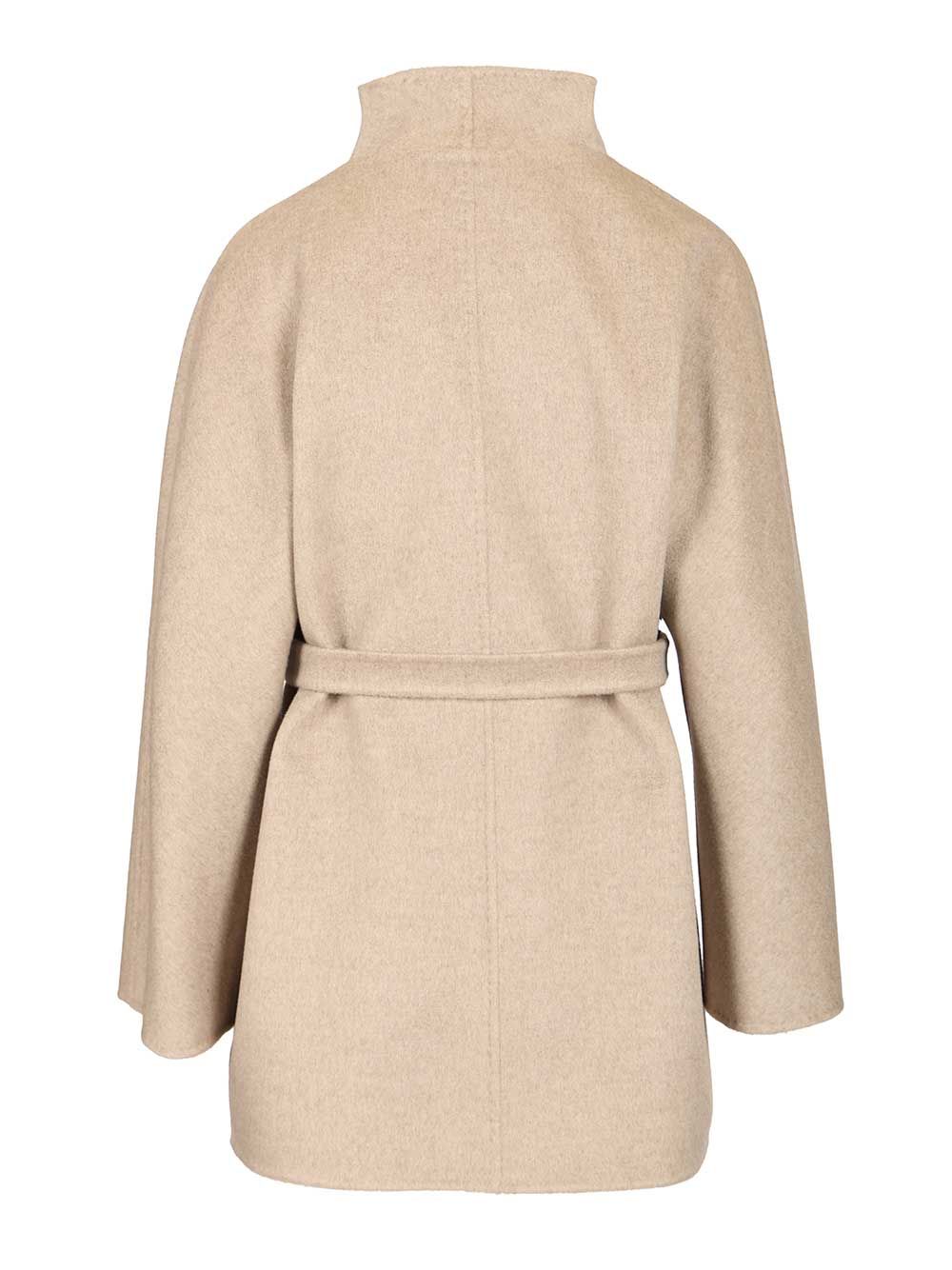 Max Mara Short Cashmere Cardigan Coat Coats - Beige | 3cb3101d926360c3e307405eb6af6de419a66366