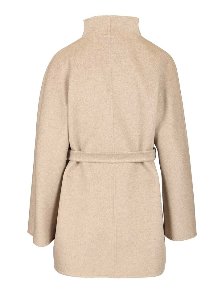 Max Mara Short Cashmere Cardigan Coat Coats - Beige | 3cb3101d926360c3e307405eb6af6de419a66366