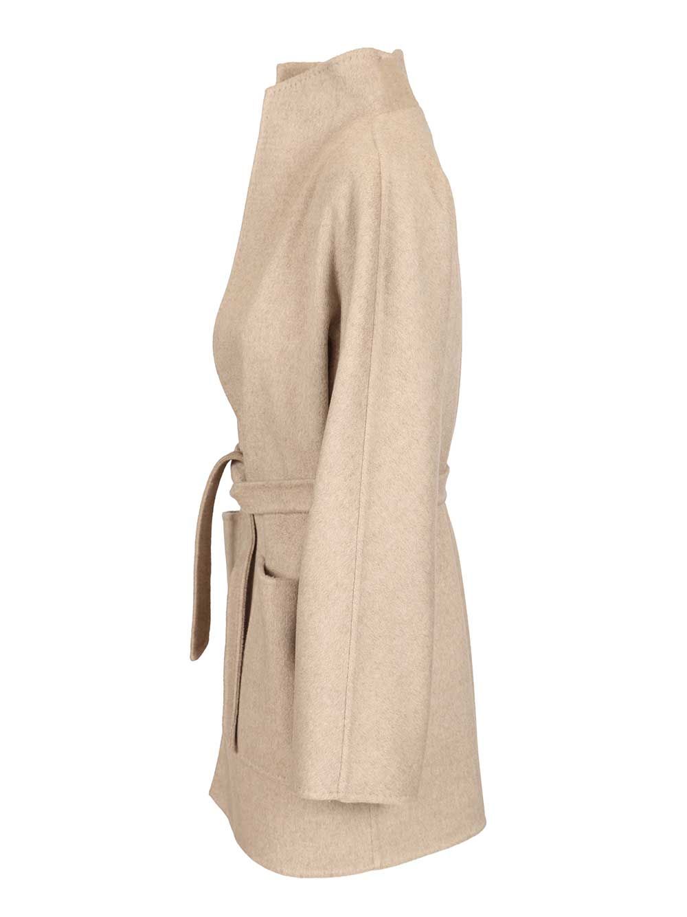 Max Mara Short Cashmere Cardigan Coat Coats - Beige | c4eebe60e139c5922049e4b8b8f28f53903adae5