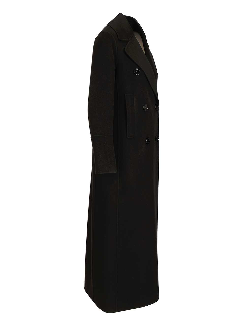 ' S Max Mara Custodi Coats - Black | a0d8ffad1af04bd24e6c664f322f9eab3b9da49b
