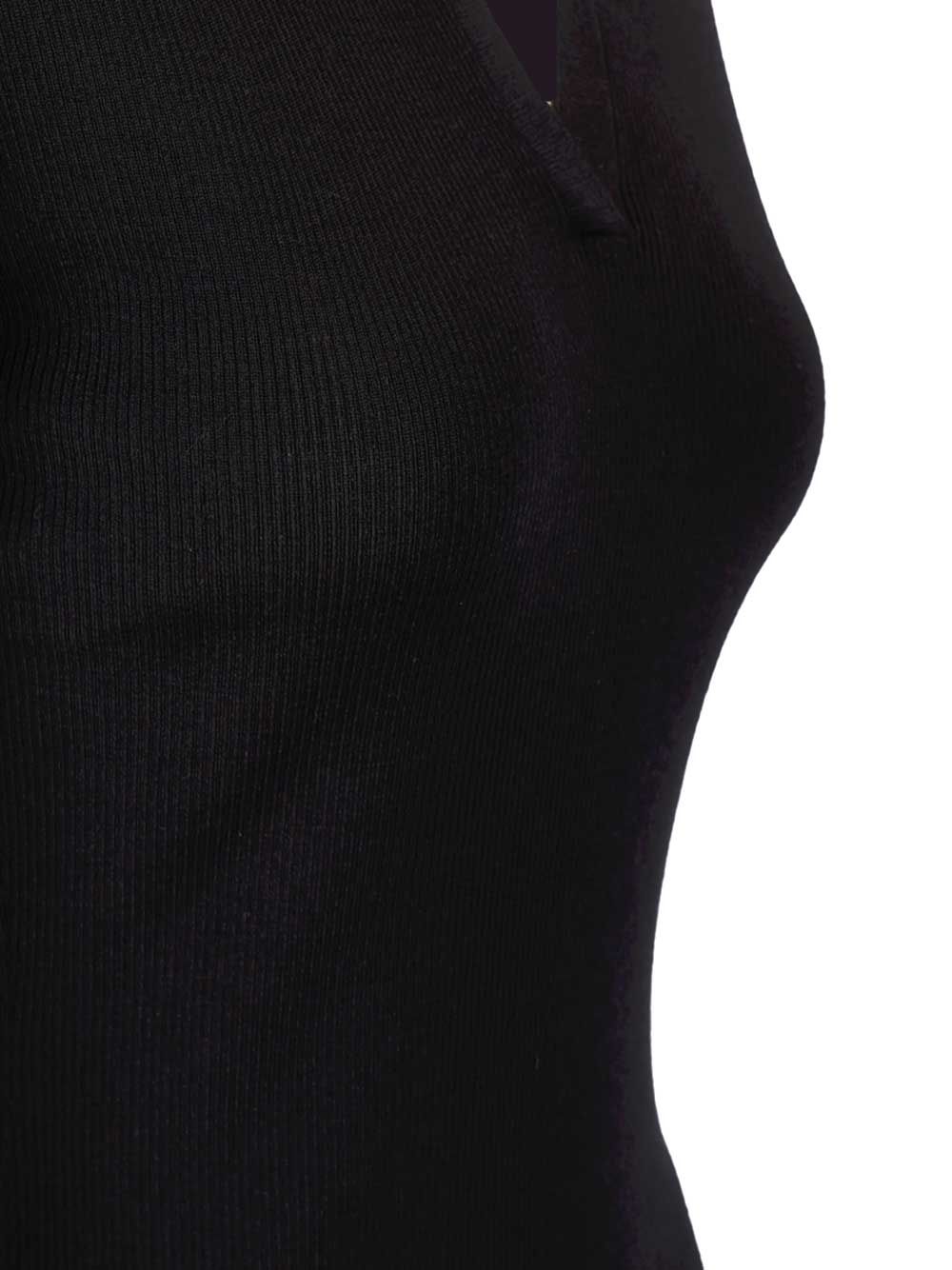 Max Mara Ribbed Wool Polo Shirt Knitwear - Blue | 20b634f0529160919310c1c8baad4d0b8a405146