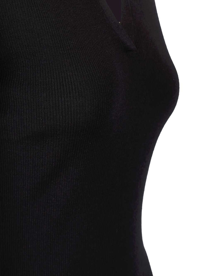 Max Mara Ribbed Wool Polo Shirt Knitwear - Blue | 20b634f0529160919310c1c8baad4d0b8a405146