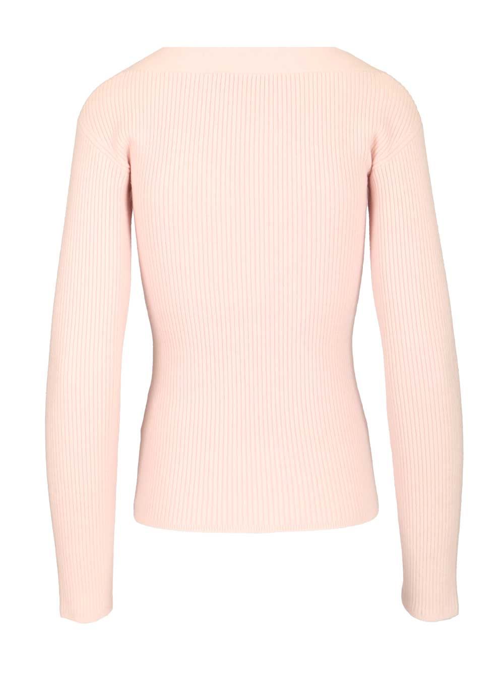 Max Mara Gioiosa Ribbed Cardigan Knitwear - Rose | b656e95f8097f12d3527508a32476337818c54d7