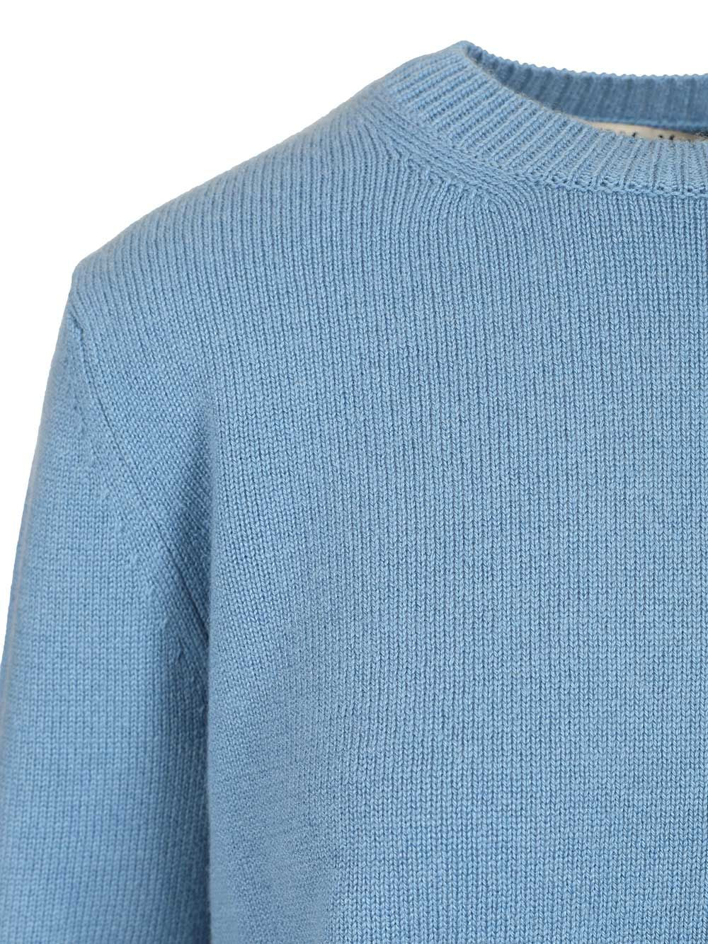 ' S Max Mara Fresia Sweater In Wool And Cashmere Knitwear - Light blue | f03aab8091d4b3a148c8318be479852f086c3b21