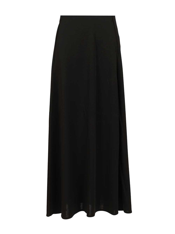 Max Mara Stilla Wool Interlock Long Skirt Skirts - Black | cd227ab704e0e24ea0b0c8569e314f2c483093a7