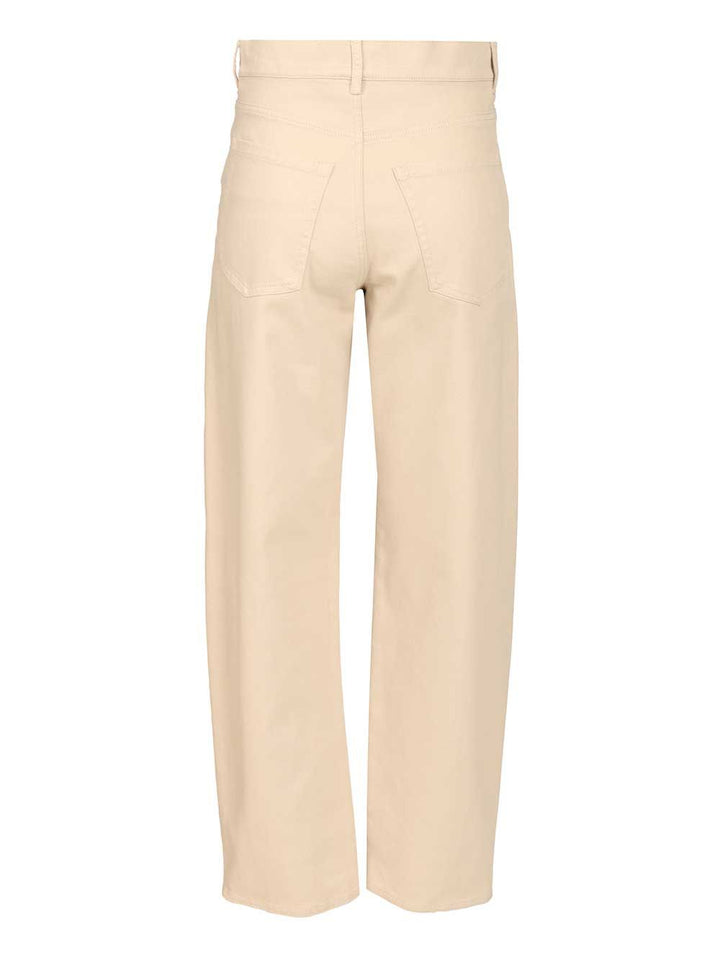 'S Max Mara Emily Cotton Canvas Denim Jeans - Beige | 7099648626b210eecbd6dafbd646d022fddf2e89