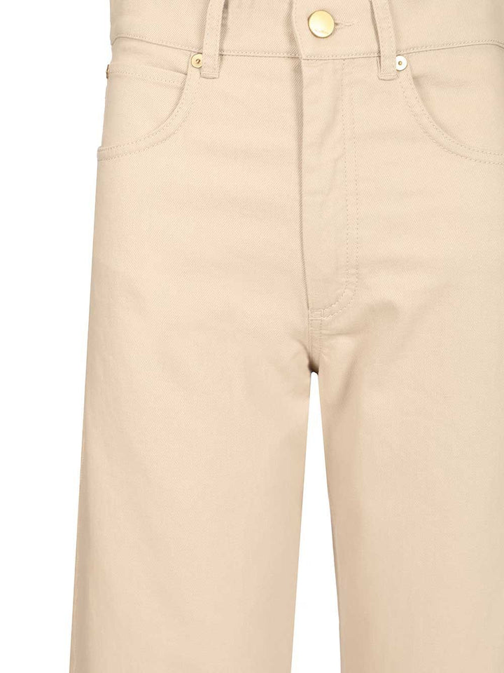 ' S Max Mara Bull Stretch Trousers Jeans - Beige | 84d8280996911274b9e2dd9f0178fc77c342225f