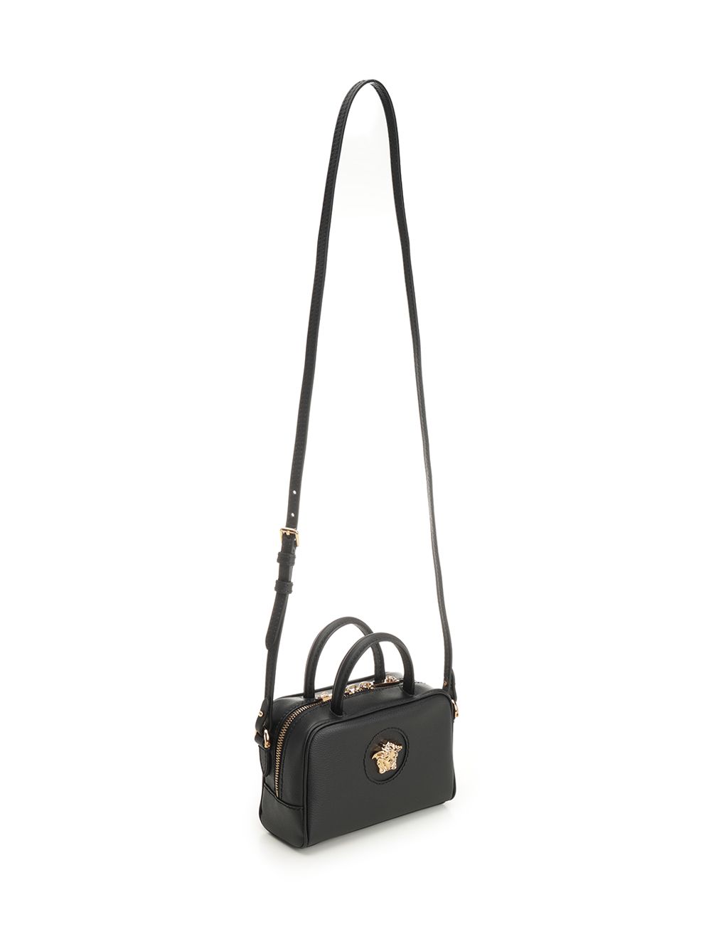 Versace Top Handle Vitello Handbags - Black | 2f6372a97499fdcfc36b9eaa9658b714966795b5