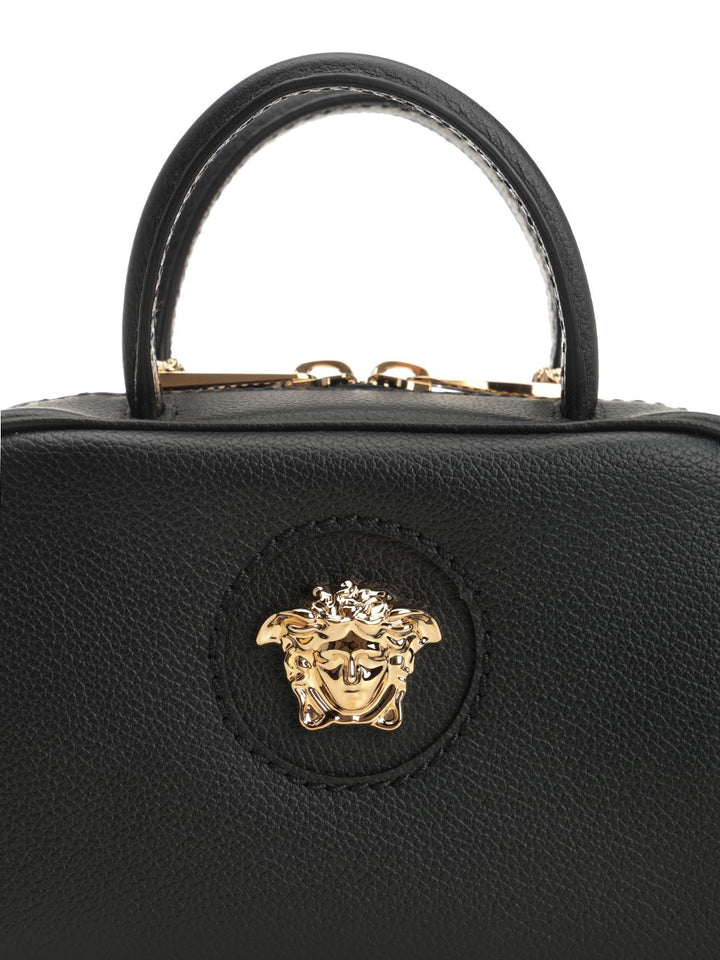 Versace Top Handle Vitello Handbags - Black | e01c1032e6e07b12b07c92745b0561ab3adbc07e