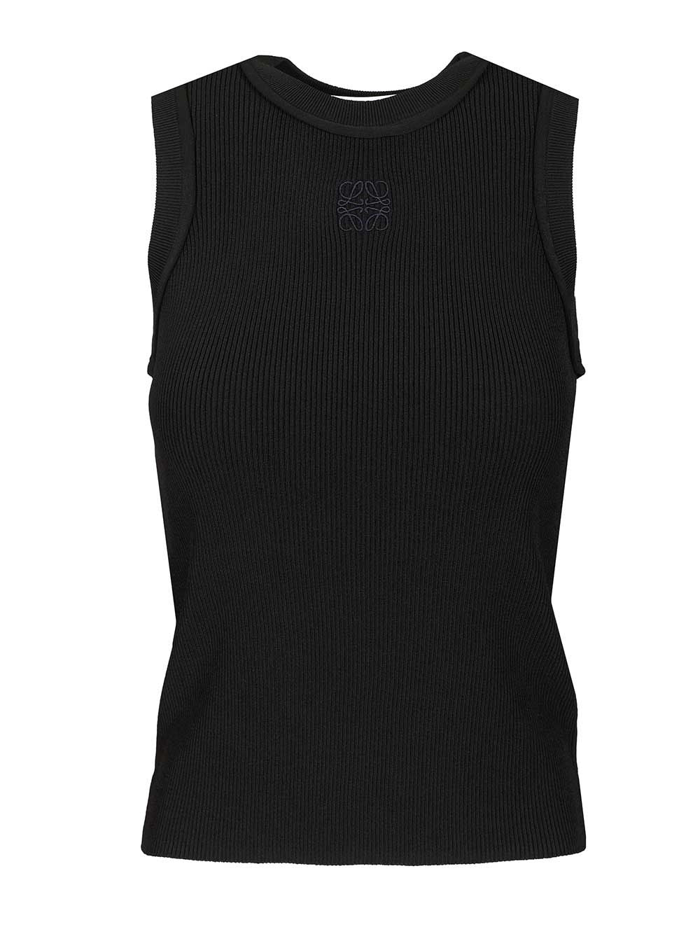 Loewe Anagram Tops - Black | 25ab21203378e7dc031094e2e6cd2a826d01da20