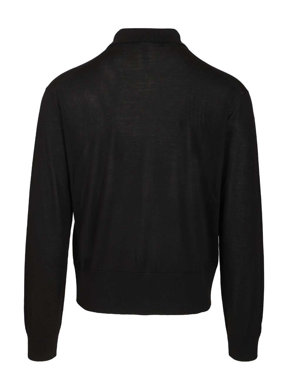 Versace Cotton And Silk Cardigan Shirts - Black | 6733227eacdeb4570f6273db6f26b18f94ae55fe