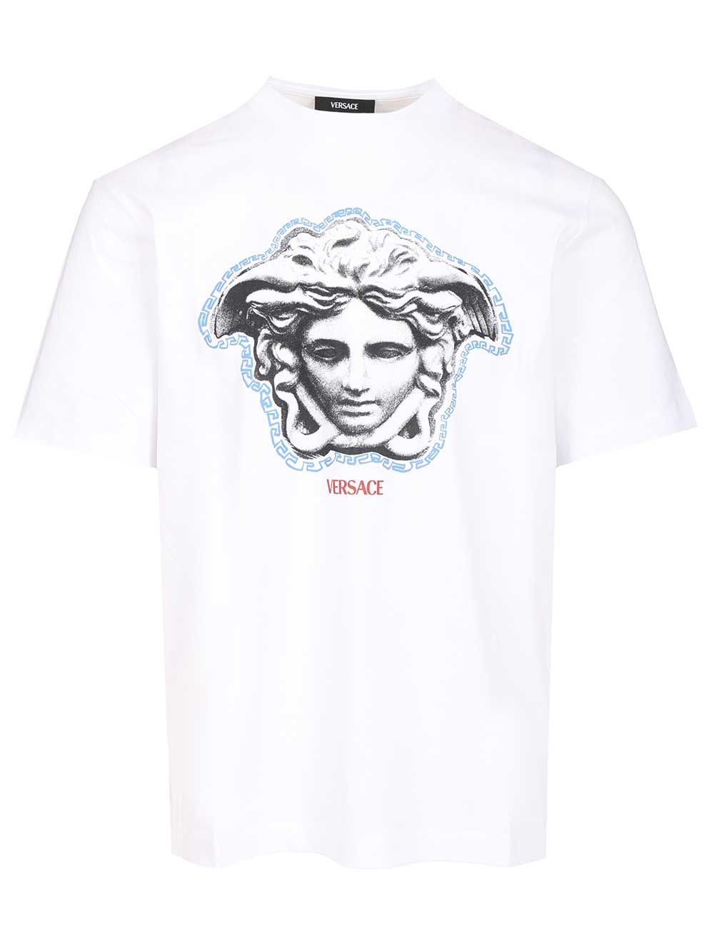 Versace Cotton T-Shirt - White | 02ee3583045bcabccf969ee95ae77ac758929082