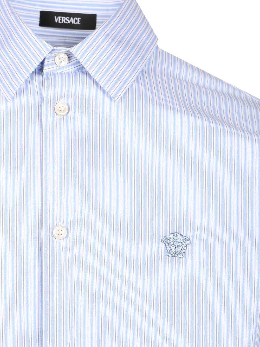 Versace Slim Fit Shirt Shirts - Light blue | 90c36019640c53f9ac8da0f4259ec5f856068e86