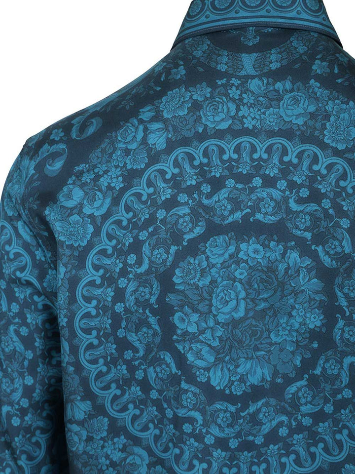 Versace Silk Shirt Shirts - Blue | fe8d099f0b9626b0a8145de8b8be3ca26e076a75