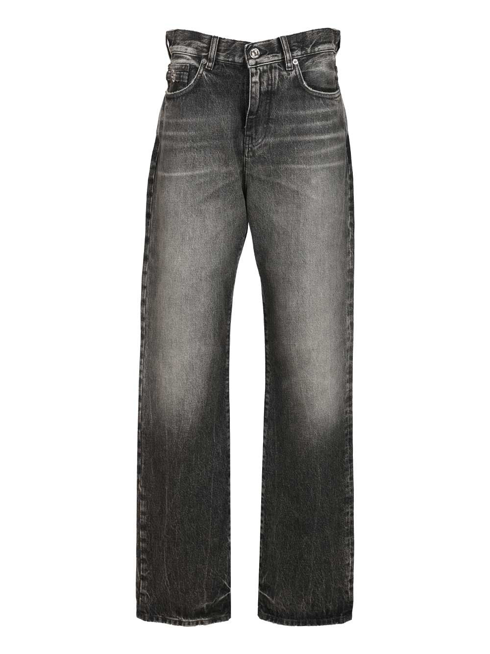 Versace Pant Denim Denim Stone Wash Medium Grey Jeans - Grey | cfe1bc5d1dac3a9c5f9ec61440a5e3cd9f9771c9
