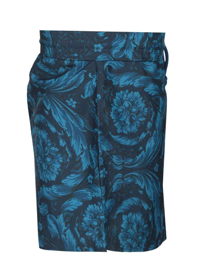 Versace Nylon Swim Shorts Swimwear - Blue | 37ccb5c960e6464a2c6d9fd4f578c947cd3aa425