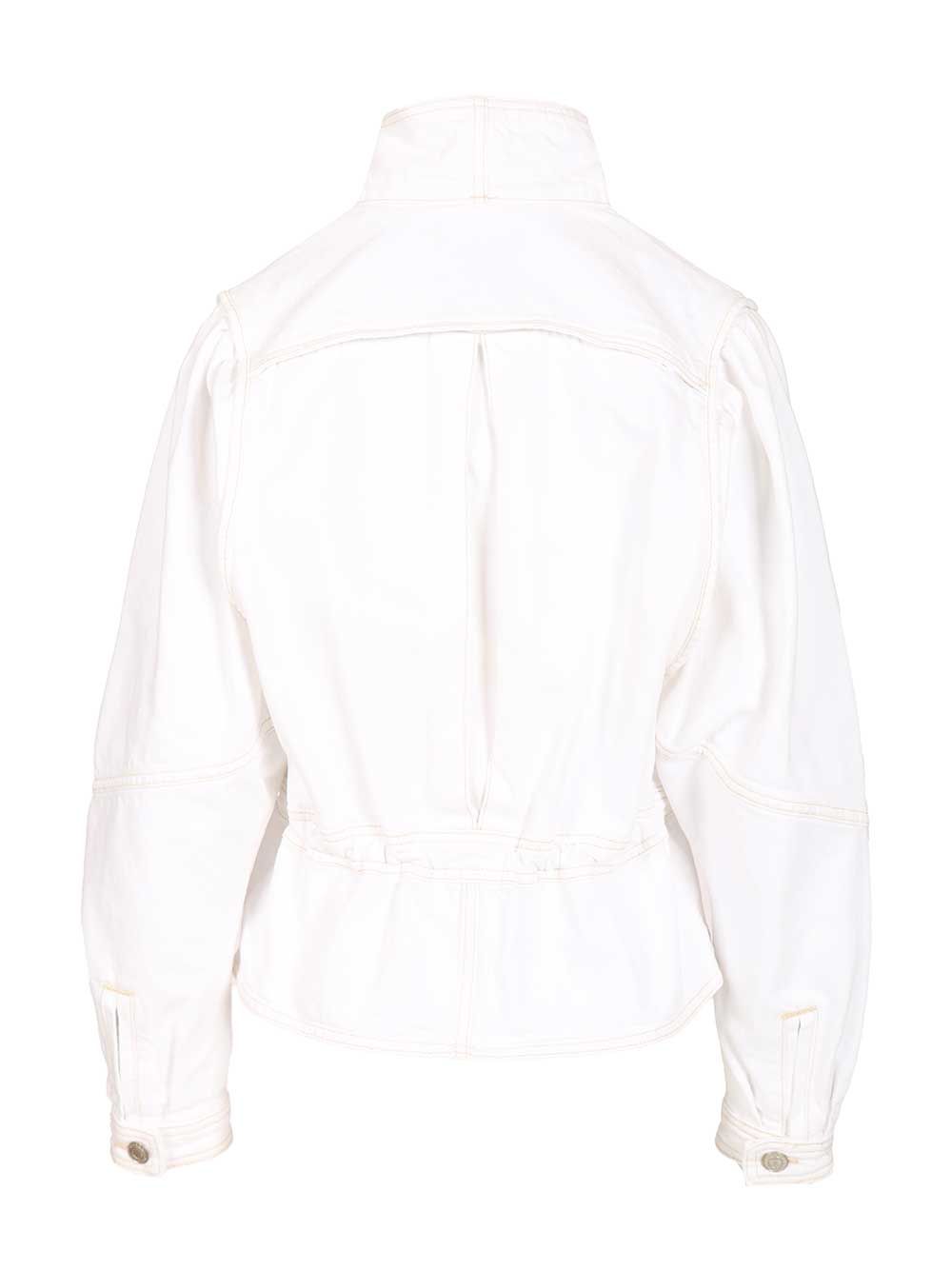Isabel Marant Denim Jacket Jackets - White | 22f397f5a7f71cae2fbf85b74e500f3802f3ffaa