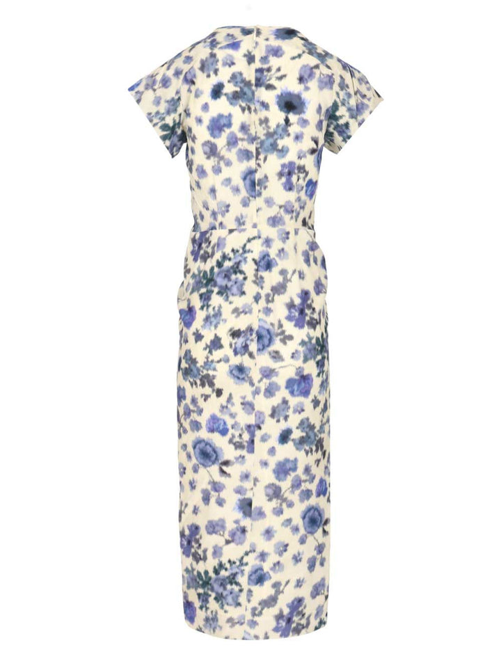 Isabel Marant Printed Midi Dress Dresses - Blue | 511716cdb85788ea3f357e6c0748aa7cfc93ab8a
