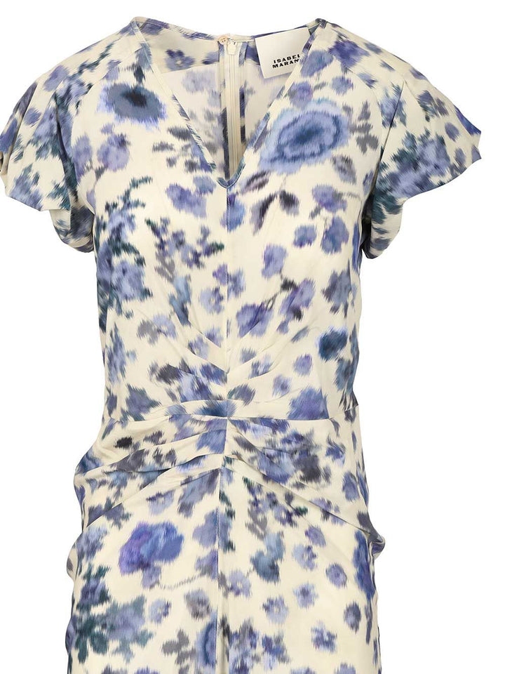 Isabel Marant Printed Midi Dress Dresses - Blue | 3d75cb1a09c25ebc2b40596f988a6500776b0a5a