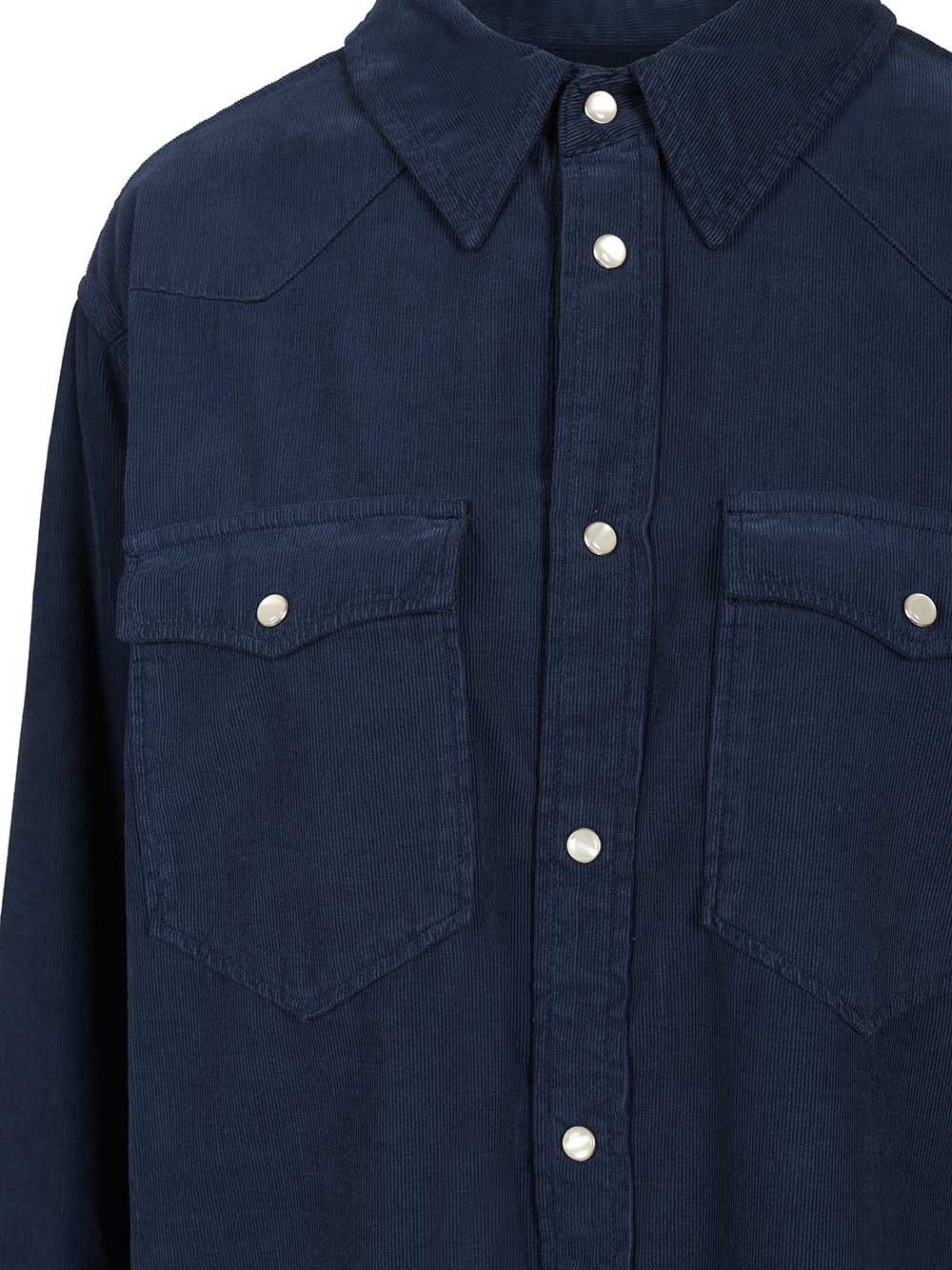 Marant Vasco Shirts - Blue | 29c124bbc92cb10941418fd9b96cb9e77dd5bdc7