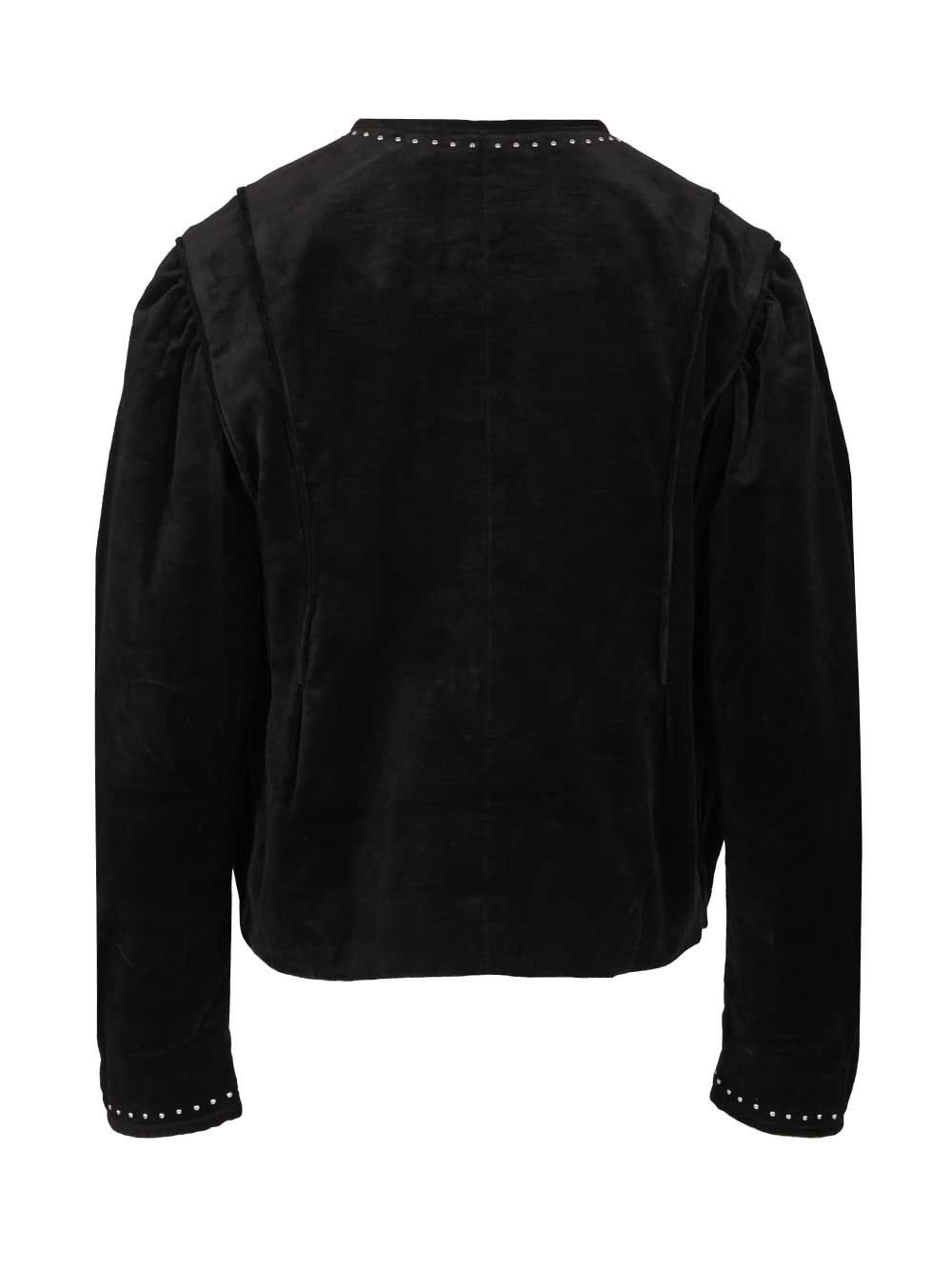 Isabel Marant Velvet Jacket With Studs Shirts - Black | 724ac0e8f6b86f197208d393031b38c2522087df