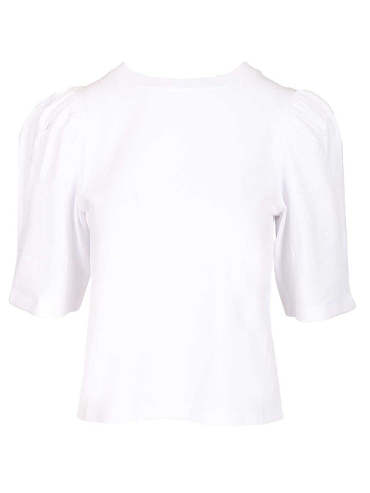 Puffed Sleeve T-Shirt White