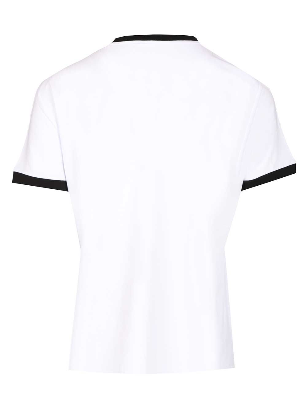 Versace Versace Logo Responsible Viscose Stretch Jersey T-Shirt - White | 1b23e0fb5d6d77c826b0da238fbec1ff82d8437b