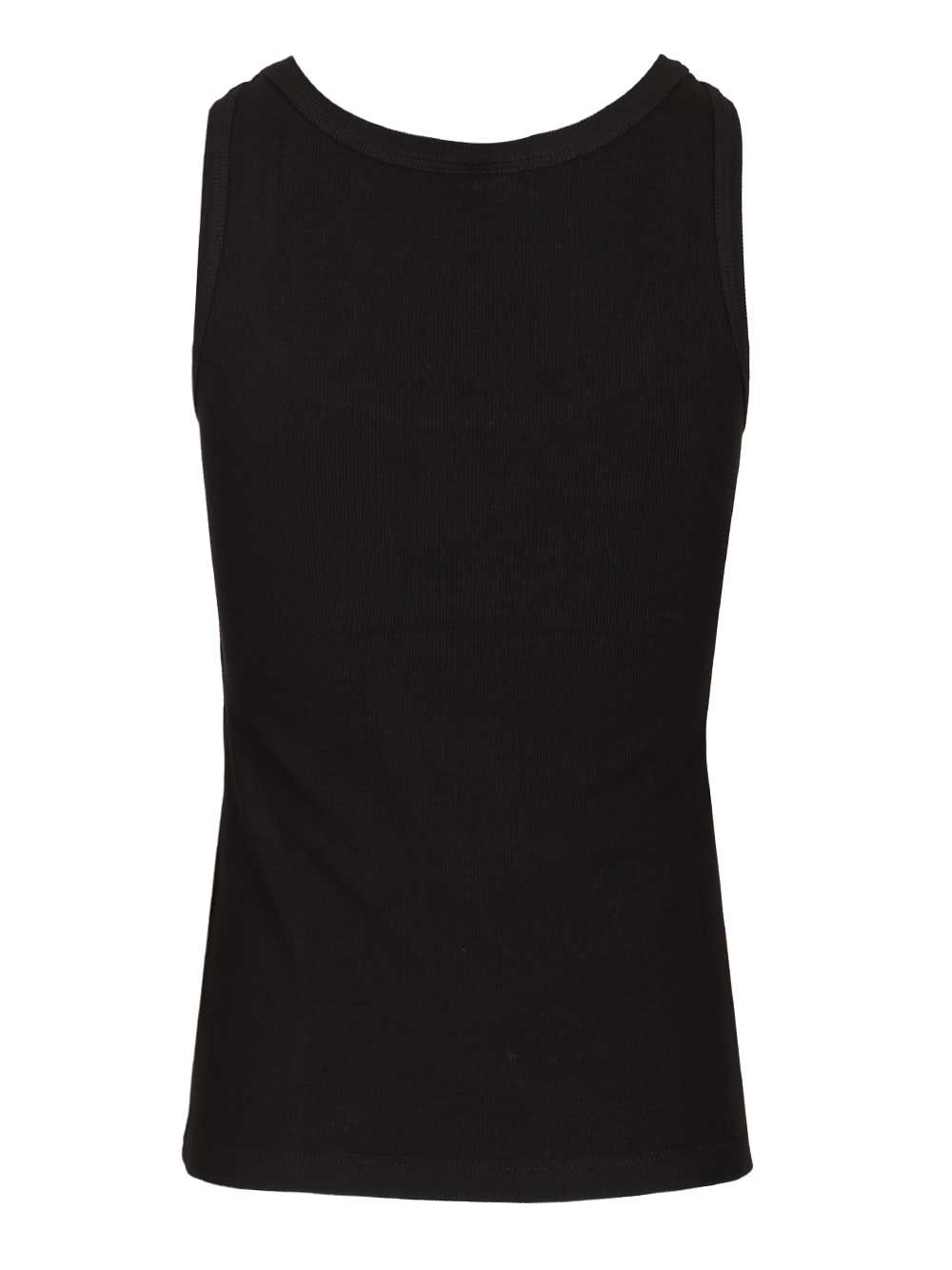 Versace Ribbed Tank Top Tops - Black | cf96f64f6ef2be4b4460e4eb99b43412d69aa67f