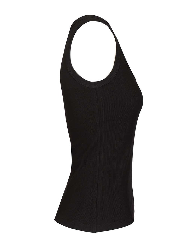 Versace Ribbed Tank Top Tops - Black | c8048441b10ce6baa90a7a418ade9ac42b3e24b9