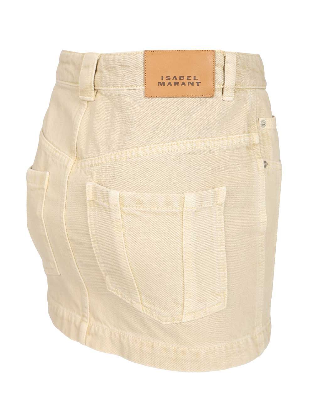 Marant Etoile Juana Skirts - Beige | 34bf7daa2da4053848810f2a138cb0640711e514