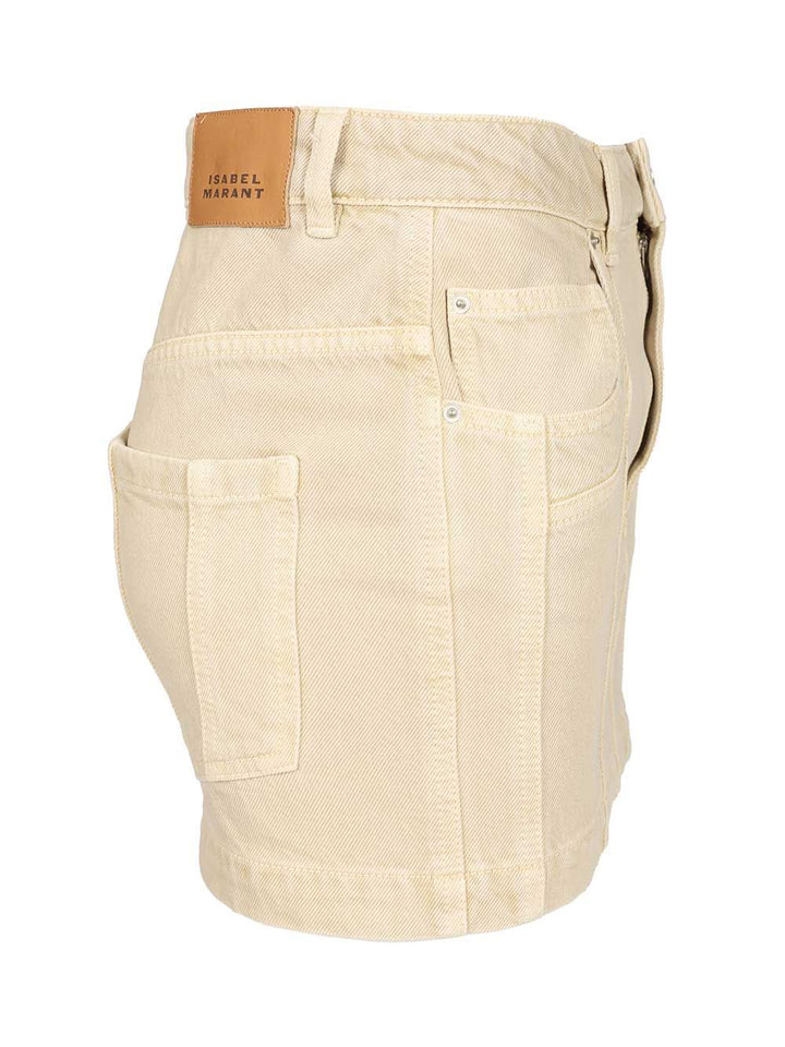Marant Etoile Juana Skirts - Beige | 1b9d60362beca1ff3feb21b1b30ae77d2b8e5524