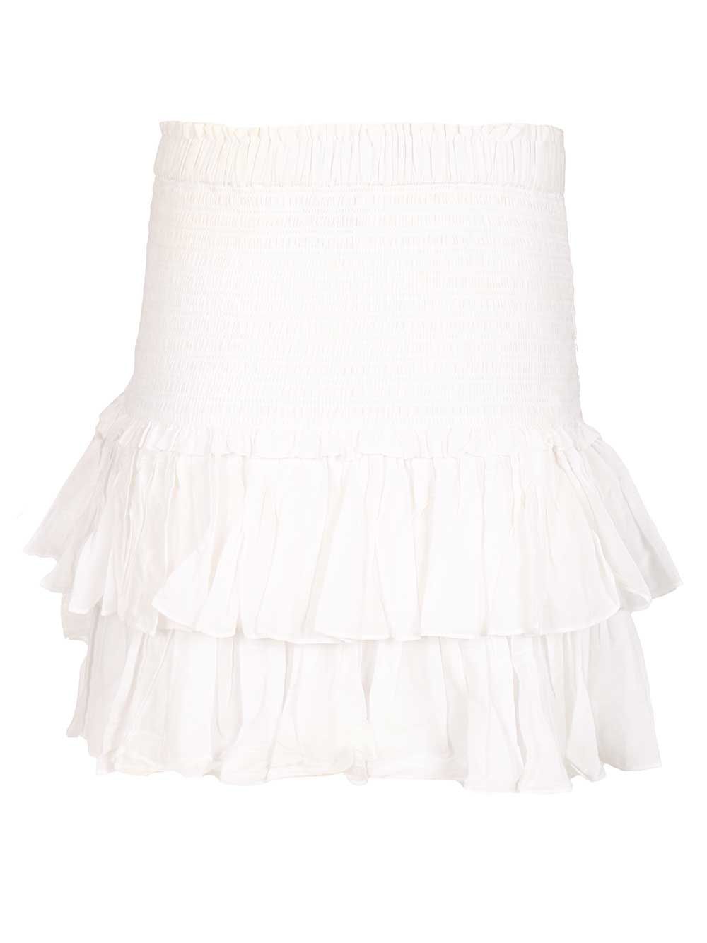 Marant Etoile Naomi Skirts - White | 2629ac5681f9c4608e12acdc4ff87fba427ef9f4
