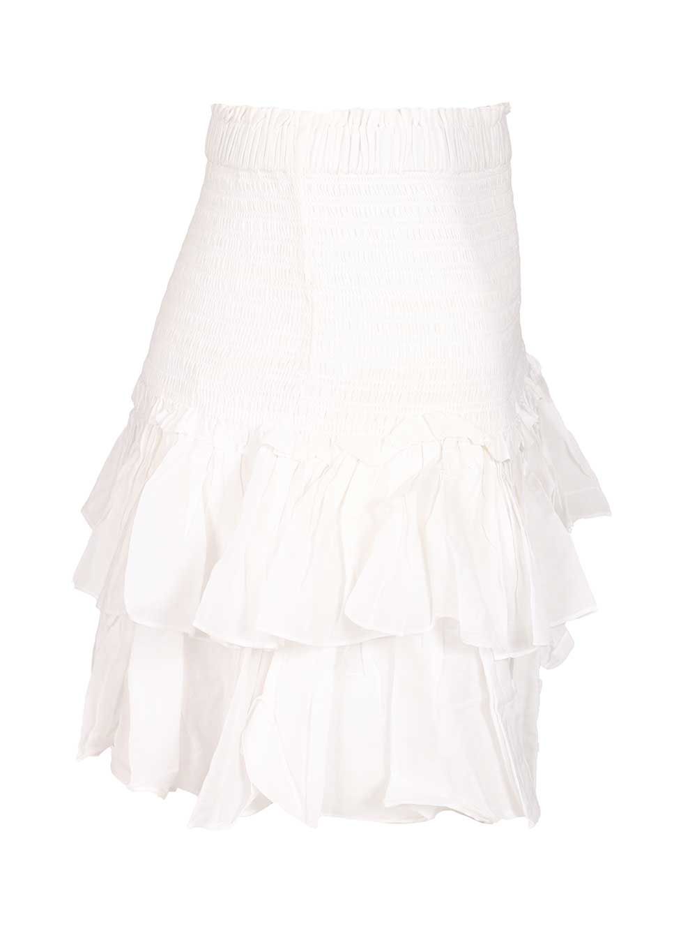 Marant Etoile Naomi Skirts - White | fb5571054e0d45e553d6cc321f7146c35f5adfac