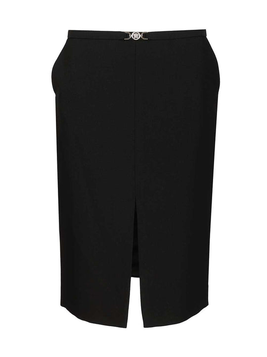 Midi Skirt In Double Wool CrêPe Skirts Black