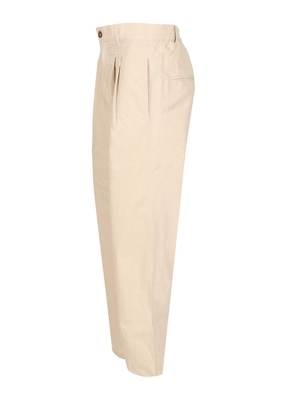 Marant Yostin Trousers - Beige | b066b906b8dcf13b9de0139a10a2cf148a89a2b5