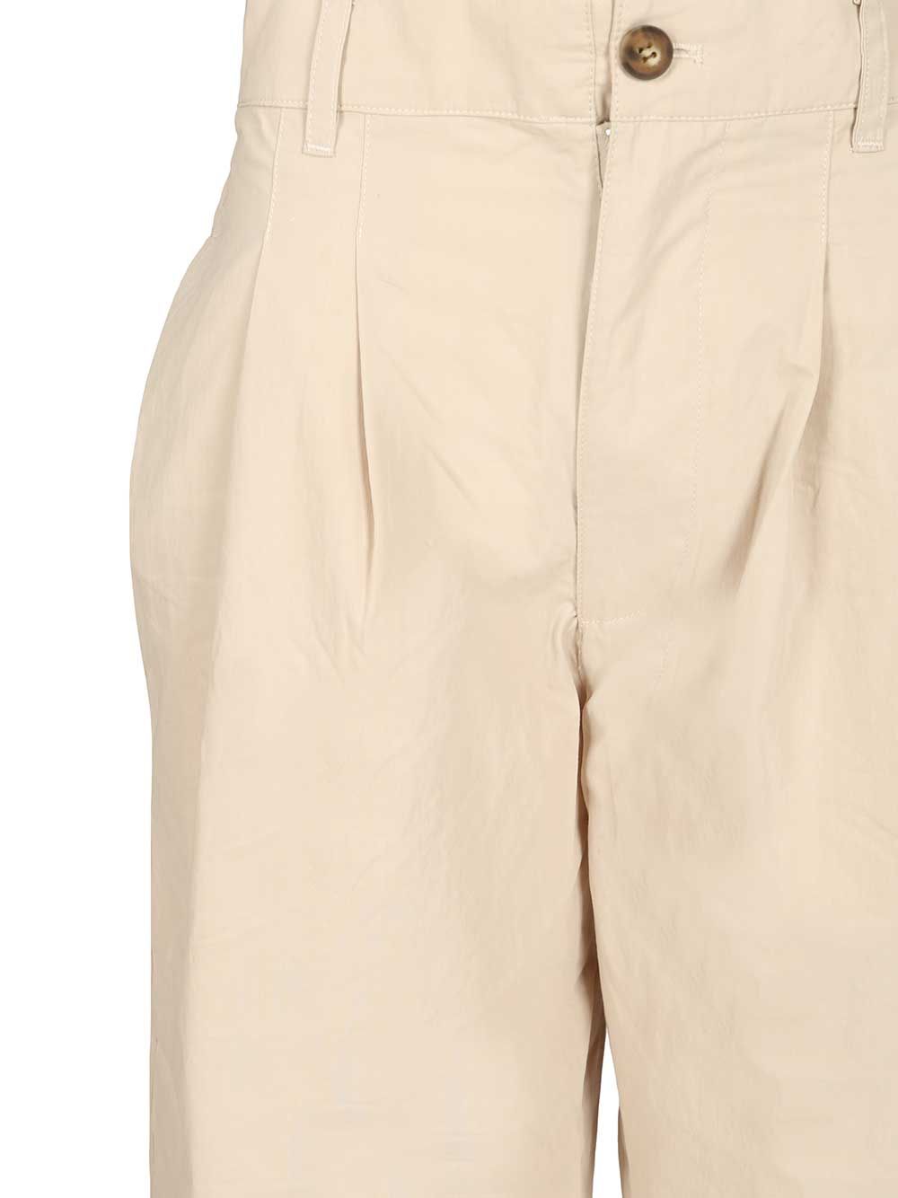 Marant Yostin-Gb Trousers - Beige | 435441df86a4e854c030362a32e347ec0d45ac40