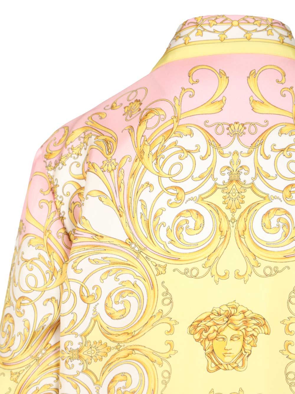 Versace Formal Shirt With Baroque Print Shirts - Rose | 7da8cfc9d8eb2df7a531bf9e5273e7c6e1615d71