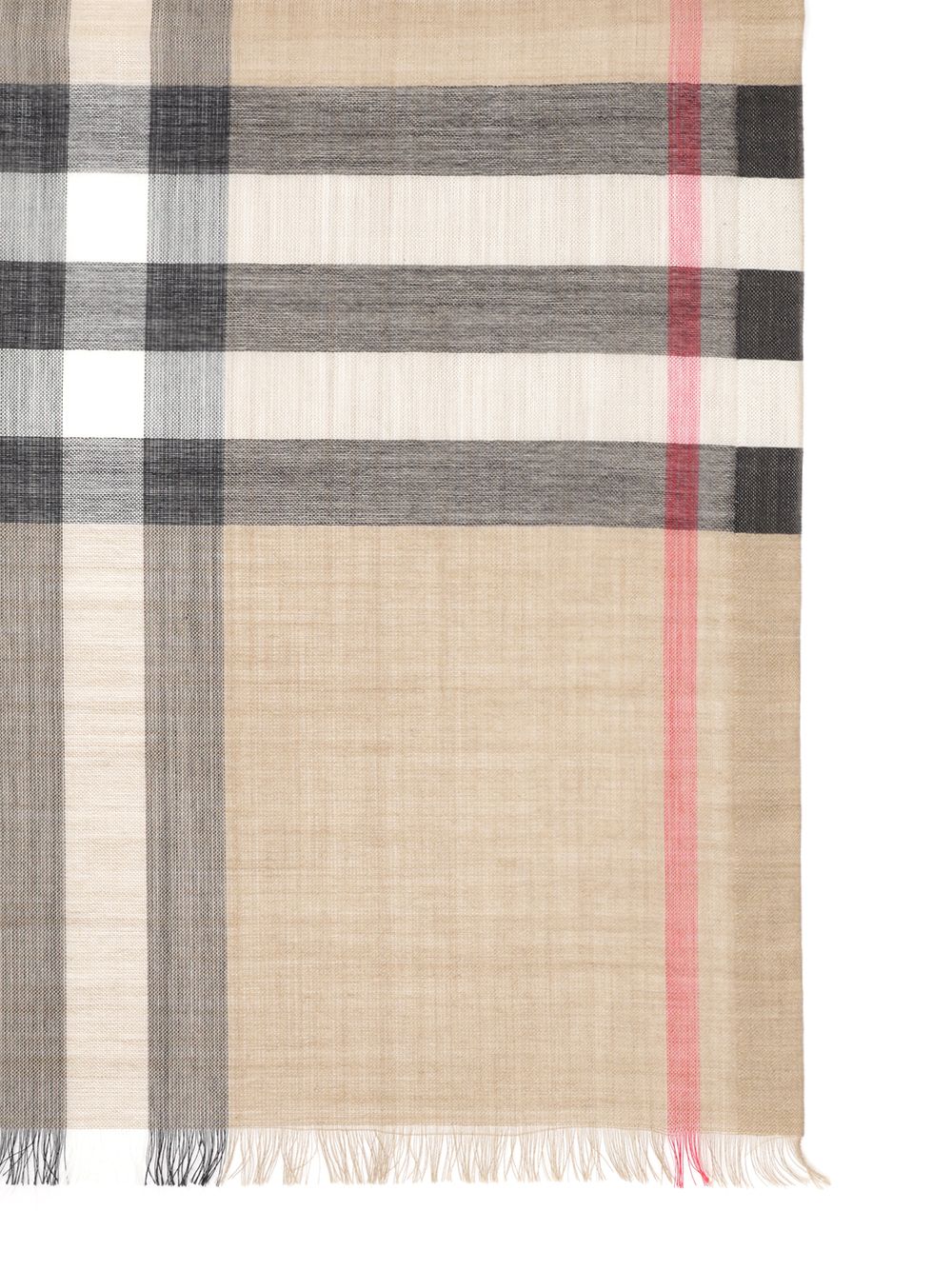 Burberry Scarf In Light Wool And Silk Scarves And Foulards - Brown | b6d6d448ab88c5690e6b2a0ce8ab63c722b1d825