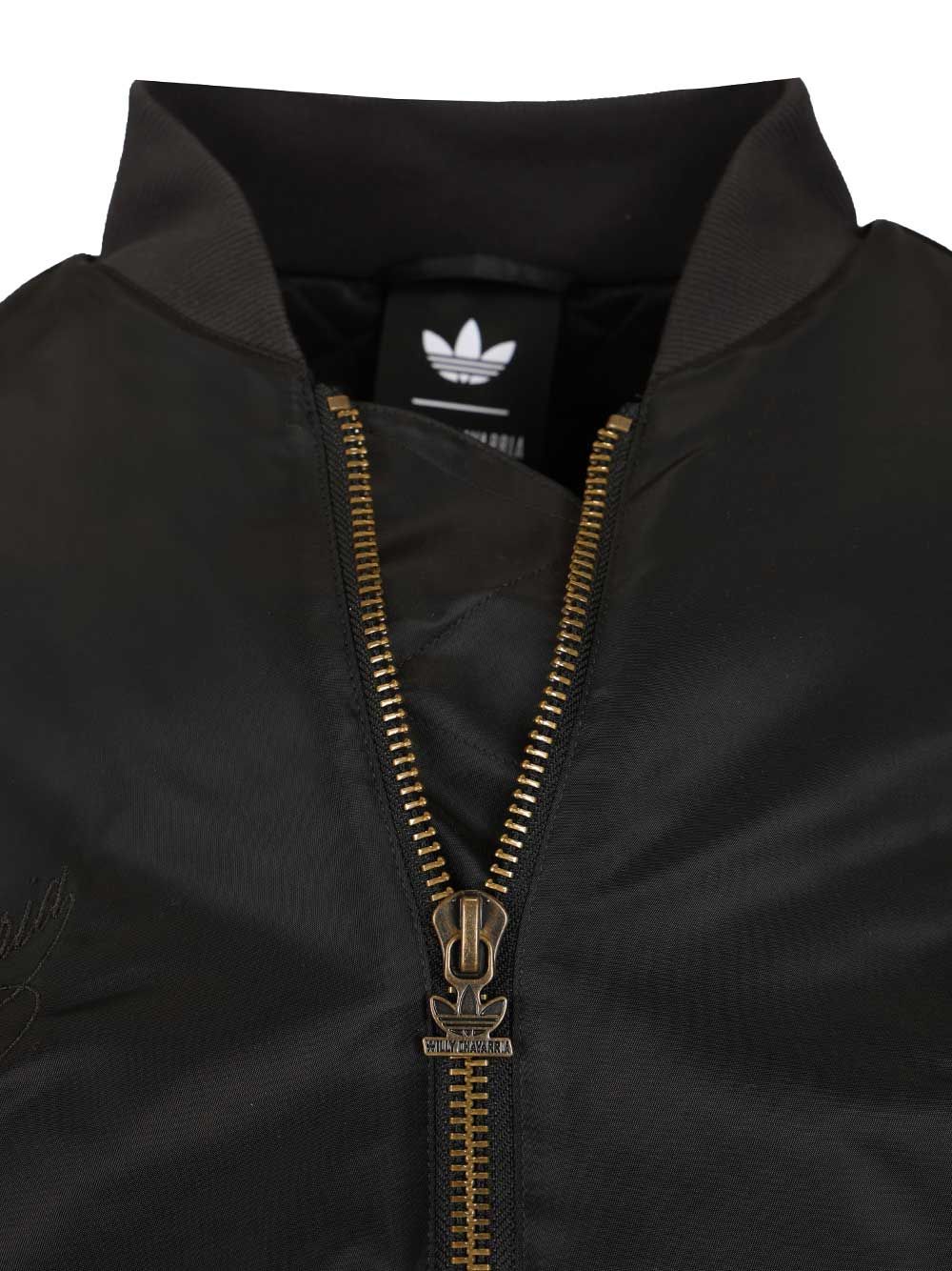 Adidas By Willy Chavarria Satin Bomber Jacket Jackets - Black | 2138098797b87fd61d3e587bc7fbce84d3976eae