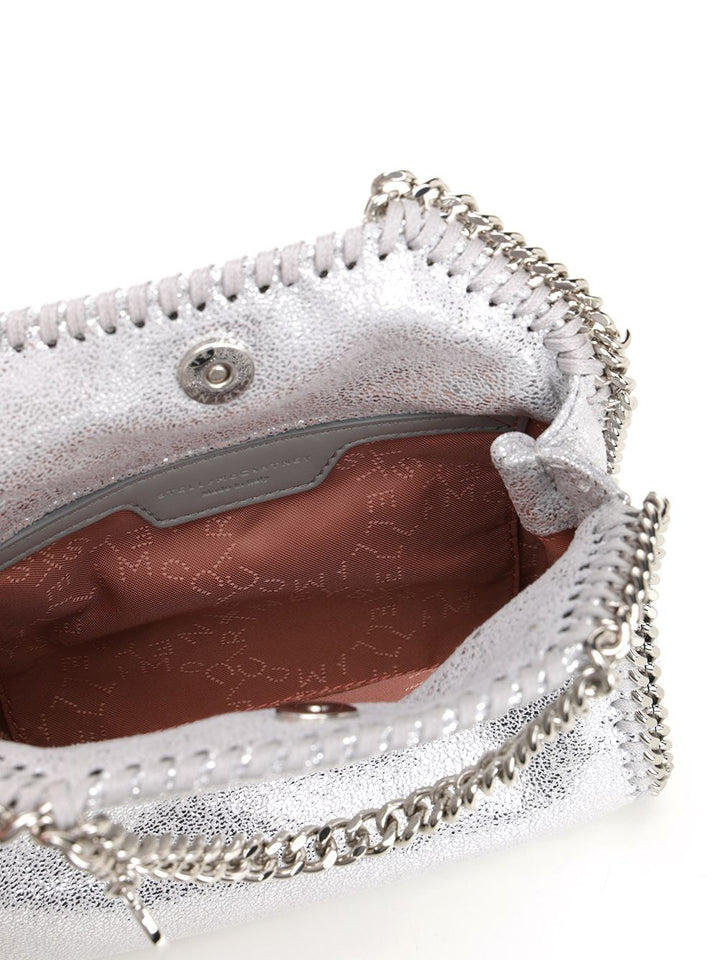 Stella Mccartney Falabella Mini Silver Tote Bag Crossbody Bags - Silver | 8d50363c49392e35c3ba87243177c900f0f25c72