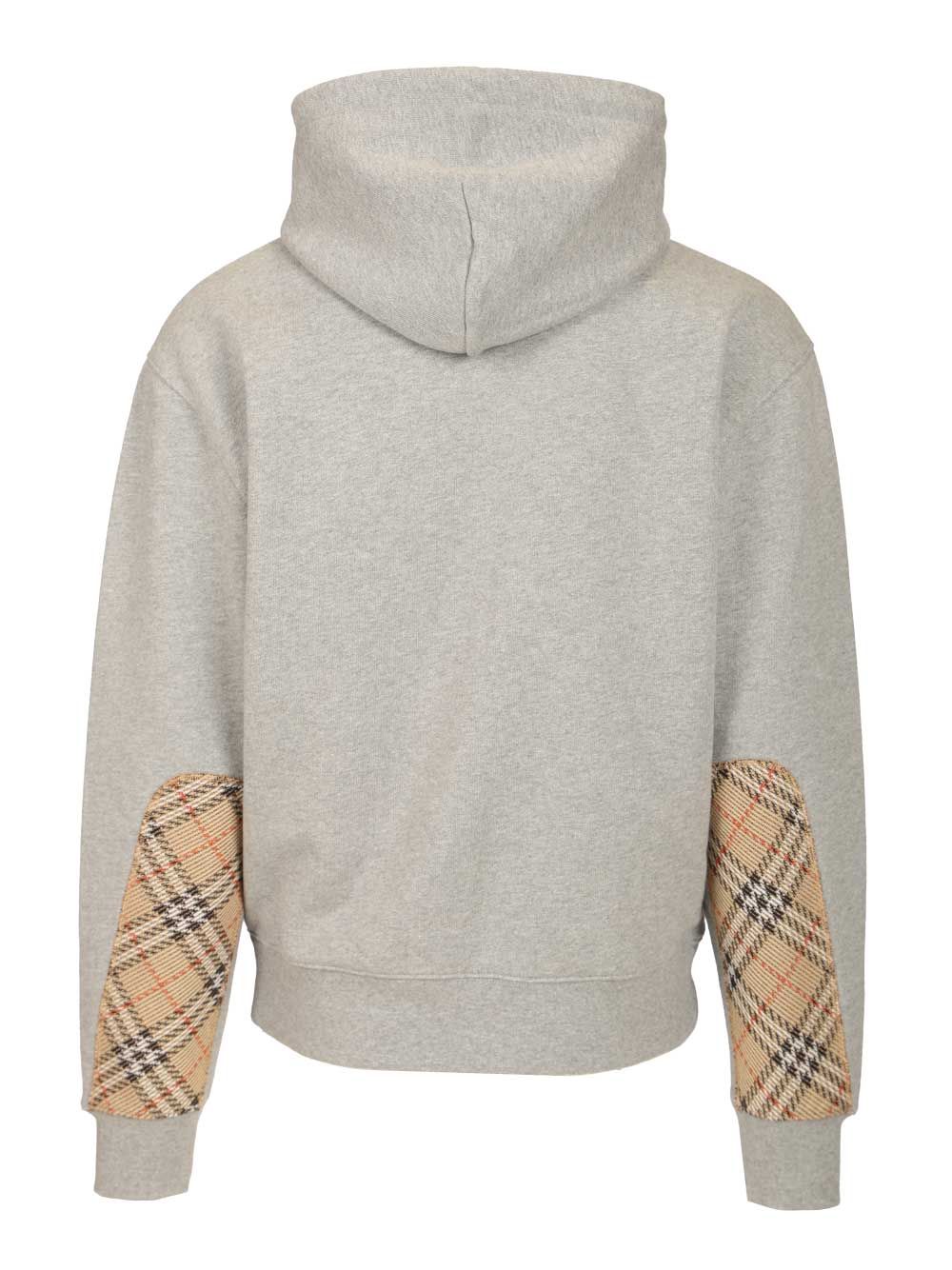 Burberry Cotton Hoodie Sweatshirts - Grey | 8d07e83a0435d0a39f6e8654374683f3dc1d33ee