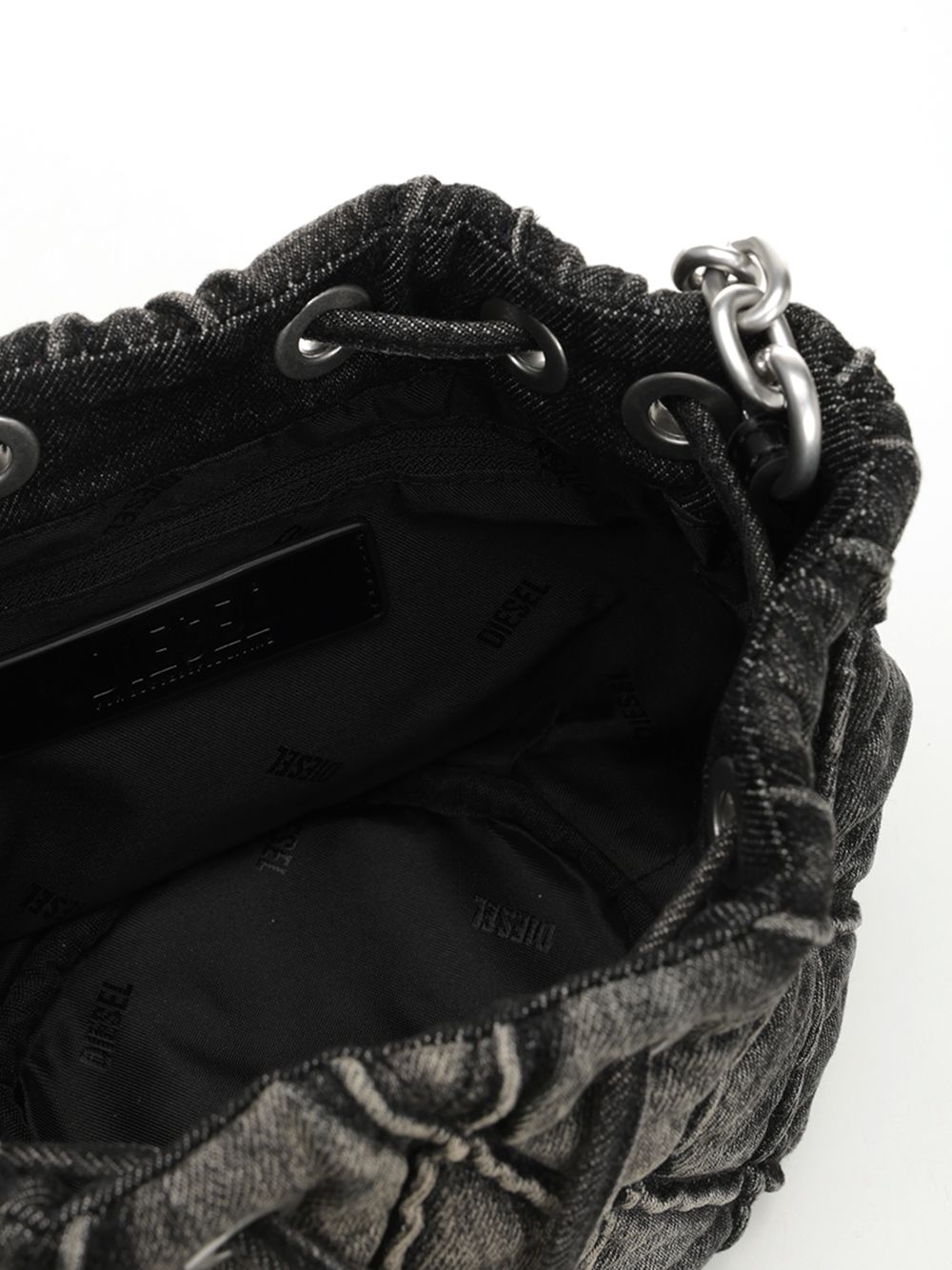 Diesel Charm-D S-Bucket Bag Crossbody Bags - Grey | 5897e9ea2419399f056482e9b77bd47f4a264fb6