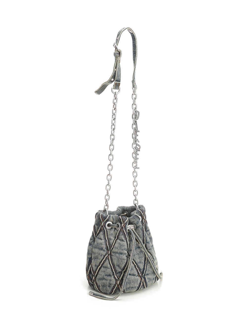 Diesel Charm-D S-Bucket Bag Crossbody Bags - Blue | e4530b665f8afd1e95d68b156ebd421da696f338