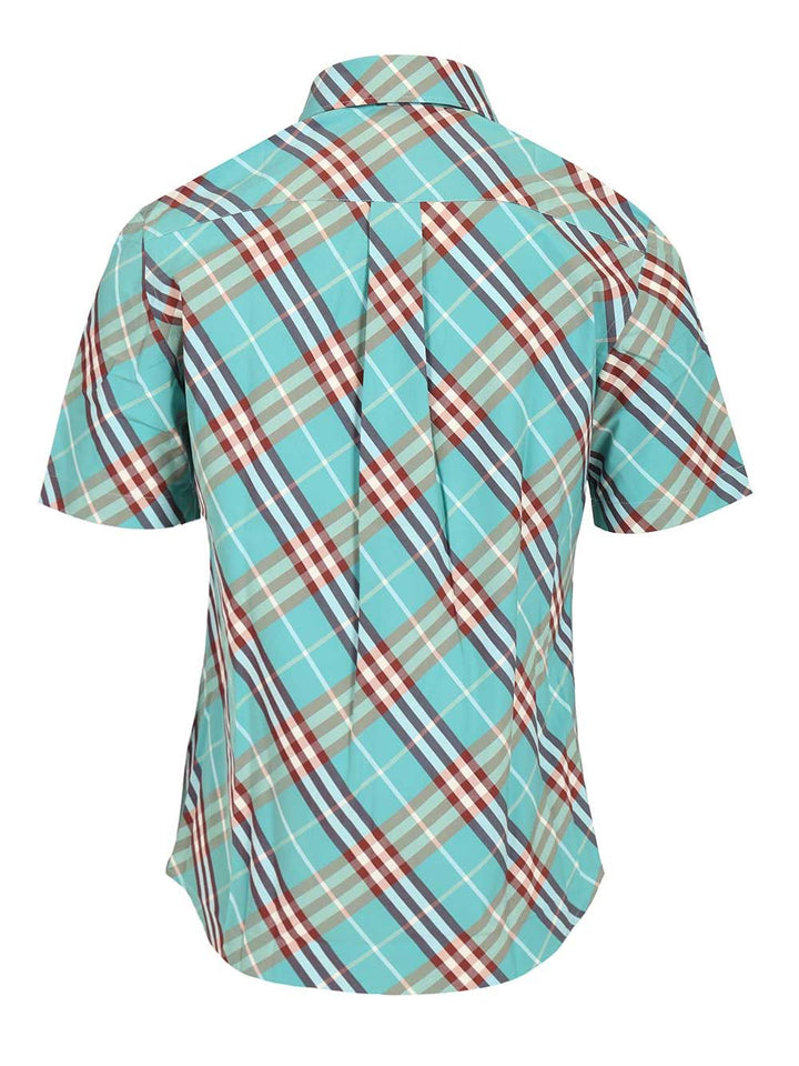 Burberry Short-Sleeved Cotton Shirt T-Shirt - Light blue | aca85f4feebe6e695fddeaad8cbf36ea202ba3f7