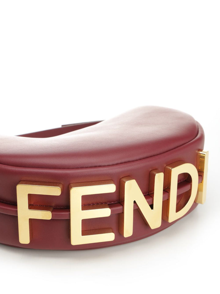 Fendi Fendigraphy Shoulder Bags - Red | f07e089588a2d991fa3a57286dde104cfd609a85