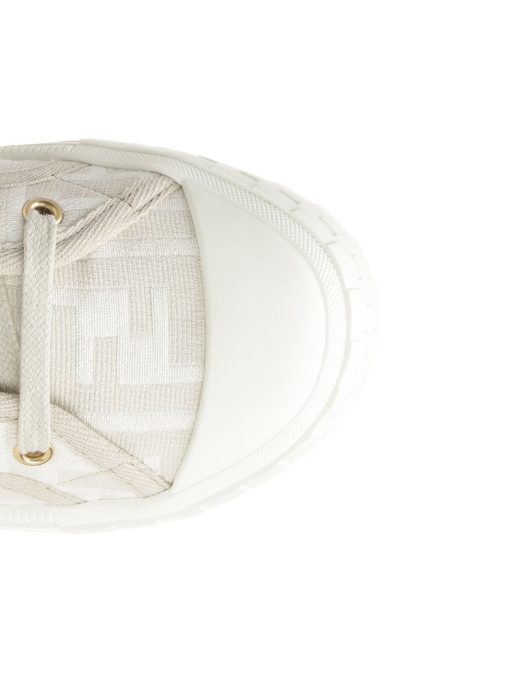 Fendi Domino Sneakers - Beige | 4a7da15a372ee475e78e2c5956ce2879761c6787