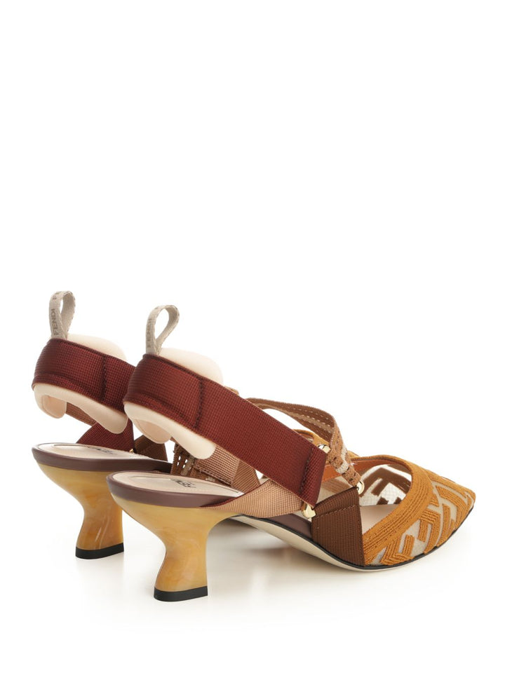 Fendi Colibri Rete Ric.Ff Cornely Pumps - Beige | dd07d6ce5547a30b909ba79e4427201065139805