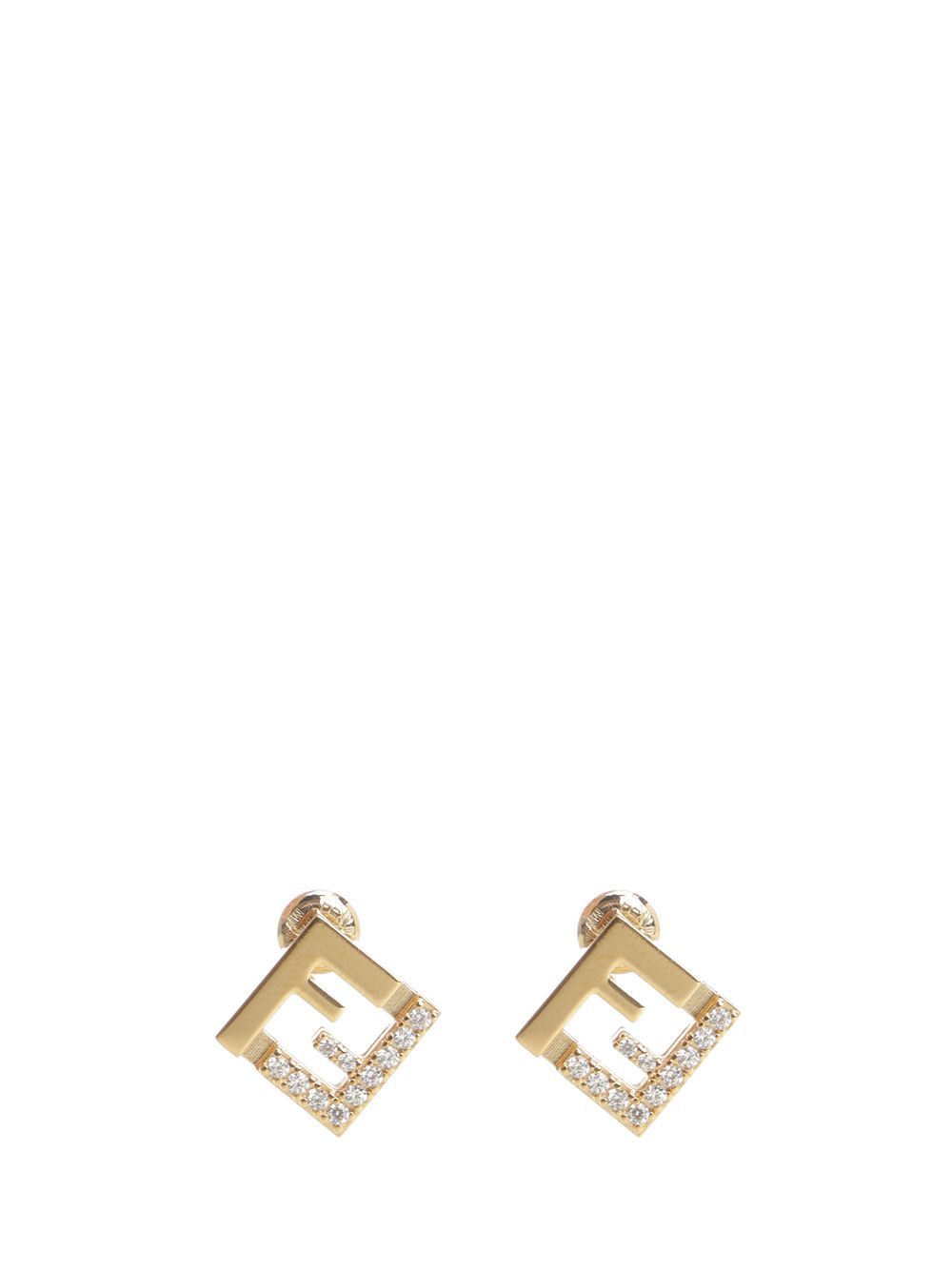 Fendi Ff Earring Metallo/Crista Jewelry - Silver | ed39c62d14524b1c5ee471b4d2df8cbabdfc22a3